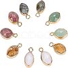  Natural Gemstone Pendants G-NB0002-12G-1