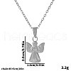 Stainless Steel Angel Pendant Necklaces for Women ZT5384-1-1