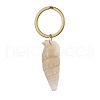 Natural Conch Shell Pendant Keychain KEYC-JKC00989-4