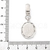 Brass Micro Pave Cubic Zirconia Pendants KK-S510-45GP-01-3