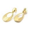 Ion Plating(IP) 304 Stainless Steel Teardrop Stud Earrings for Women EJEW-S227-53G-2