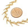Rack Plating Brass Teardrop Link Chain Necklaces for Women NJEW-C064-01G-5