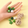 DIY Wood Beaded Pendant Display Decoration Making Kit DIY-YW0005-98-5