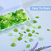 320Pcs 8 Style Transparent Acrylic Pendants TACR-TA0001-18-6