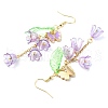 Flower Acrylic Dangle Earrings EJEW-JE06250-5