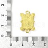 Brass & White ABS Plastic Imitation Pearl Playing Card A Connector Charms KK-M322-23G-3