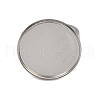 304 Stainless Steel Cuff Ring Components STAS-D372-07P-08-2
