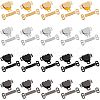 SUPERFINDINGS 100 Sets 4 Colors Brass Sewing Hooks and Eyes Closure Set FIND-FH0005-36-1
