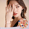 AHADERMAKER 5Pcs Synthetic Coral Connector Charms FIND-GA0004-11-6