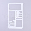 Plastic Reusable Drawing Painting Stencils Templates DIY-G027-F04-1