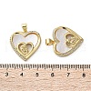 Brass Micro Pave Cubic Zirconia Pendants KK-U070-04E-G-3