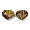 Mother's Day Gifts Heart Natural Tiger Eye Palm Stones G-C186-02E-1