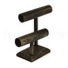 2-Tier Wood T Bar Bracelet Display Stands BDIS-F005-02B-4