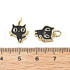 Brass Enamel Charms KK-L237-010G-3