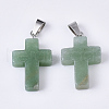 Natural Green Aventurine Pendants G-S358-002L-2