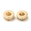 Brass Micro Pave Cubic Zirconia Beads KK-P234-41G-1