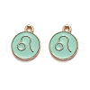 Alloy Enamel Pendants ENAM-S124-01B-15G-1