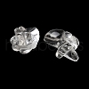 Natural Quartz Crystal Carved Half Hole Beads G-K367-02D-2