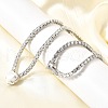 Brass Pave Clear Cubic Zirconia Tennis Necklaces NJEW-K287-02P-1