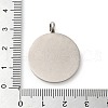 Non-Tarnish 304 Stainless Steel Pendants STAS-C086-06F-P-3