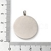 304 Stainless Steel Pendants STAS-C086-06F-P-3