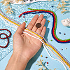 9 Strand 9 Colors Opaque Glass Beads Strands GLAA-TA0002-08-5
