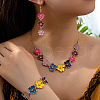 Flower Alloy Enamel Jewelry Set FS-WGAE8A1-01-2