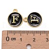 Golden Plated Alloy Charms X-ENAM-S118-02F-3
