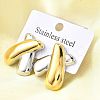 304 Stainless Steel Stud Earrings EJEW-D308-02PG-5