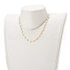 Natural Pearl Beaded Necklaces NJEW-JN03435-01-5