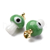 Handmade Lampwork Pendants LAMP-S069-06G-08-2