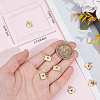 Beebeecraft 10Pcs Rack Plating Brass Charms with Jump Ring KK-BBC0015-96-3