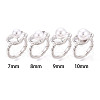Oval Brass Finger Ring Settings KK-T076-37P-4