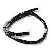 Dyed & Heated Natural Black Agate Beads Strands G-F631-E27-3