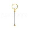 Iron Bar Beadable Keychain Clasps AJEW-R004-02G-1
