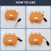 Gorgecraft 100pcs Plastic Cord Mobile Straps with Detachable Buckle FIND-GF0006-61B-6