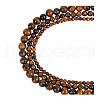   3 Strands 3 Styles Natural Tiger Eye Beads Strands G-PH0002-51-7