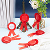 Award Ribbon Shape Tinplate Badge Pins JEWB-WH0035-01B-4
