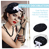 Cloth Flat Round Fascinator Hat Base for Millinery AJEW-WH0083-18F-5