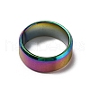 Stainless Steel Wide Band Finger Rings for Women Men RJEW-WH0009-13D-M-2