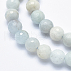 Natural Aquamarine Beads Strands G-K256-59C-3