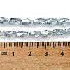 Transparent Electroplate Glass Beads Strands GLAA-K064-03A-PL02-4