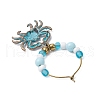 Sea Animal Alloy Wine Glass Charms AJEW-JO00259-6