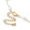 Oval ABS Imitation Pearl Beaded Link Bracelets for Women BJEW-JB11839-4
