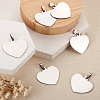 201 Stainless Steel Stamping Blank Tag Pendants STAS-TA0004-03-5