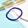 Faceted Glass Rondelle Beads Stretch Bracelet for Kid BJEW-JB06807-05-2