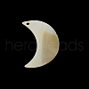 Moon Freshwater Shell Pendants SHEL-F001-12-3