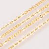 Brass Cable Chains Necklaces MAK-R019-G-2