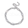 304 Stainless Steel Cable Chain Bracelets for Women BJEW-U038-01P-4
