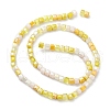 Gradient Color Electroplate Glass Bead Strands GLAA-E042-05C-2
